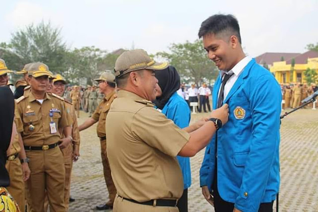 Bupati Oi Terima Mahasiswa KKN Universitas PGRI