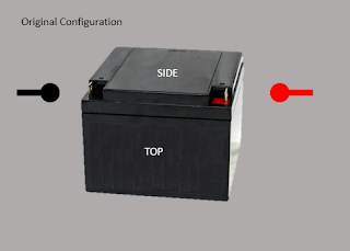 original battery configuration with positive on right