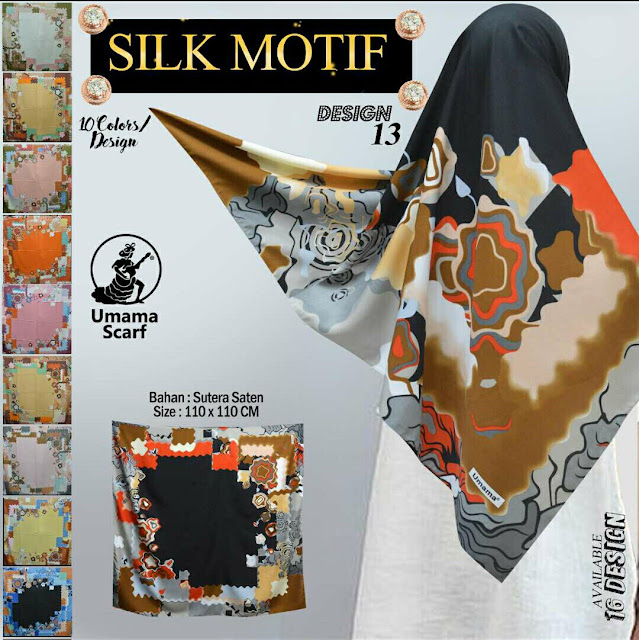 Jilbab Silk Motif By Umama Scarf All Design Harga Murah Grosiran