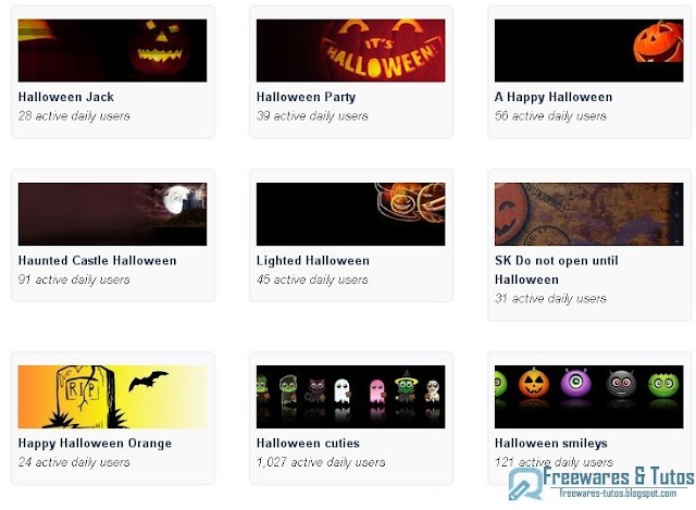 82 thèmes sur Halloween pour Firefox