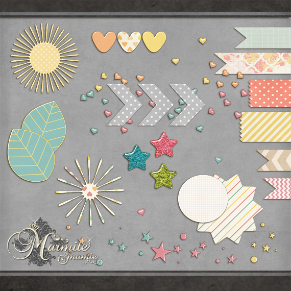 Download Free Fun Design Scrapbook Elements