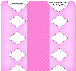 Pink Hearts, Free Printable Box.