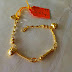 SOLD Rantai Tangan Budak Berkait Gantung Buah Love Bajet 2.63g u102 13.5cm 0.1cm 