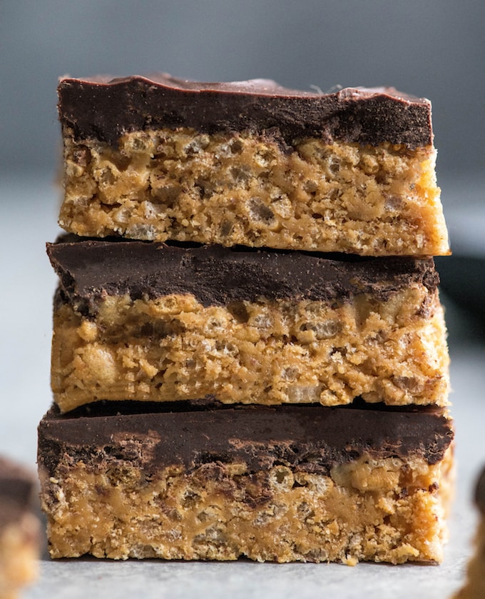 ★★★★★ | Healthy Peanut Butter Rice Crispy Treats