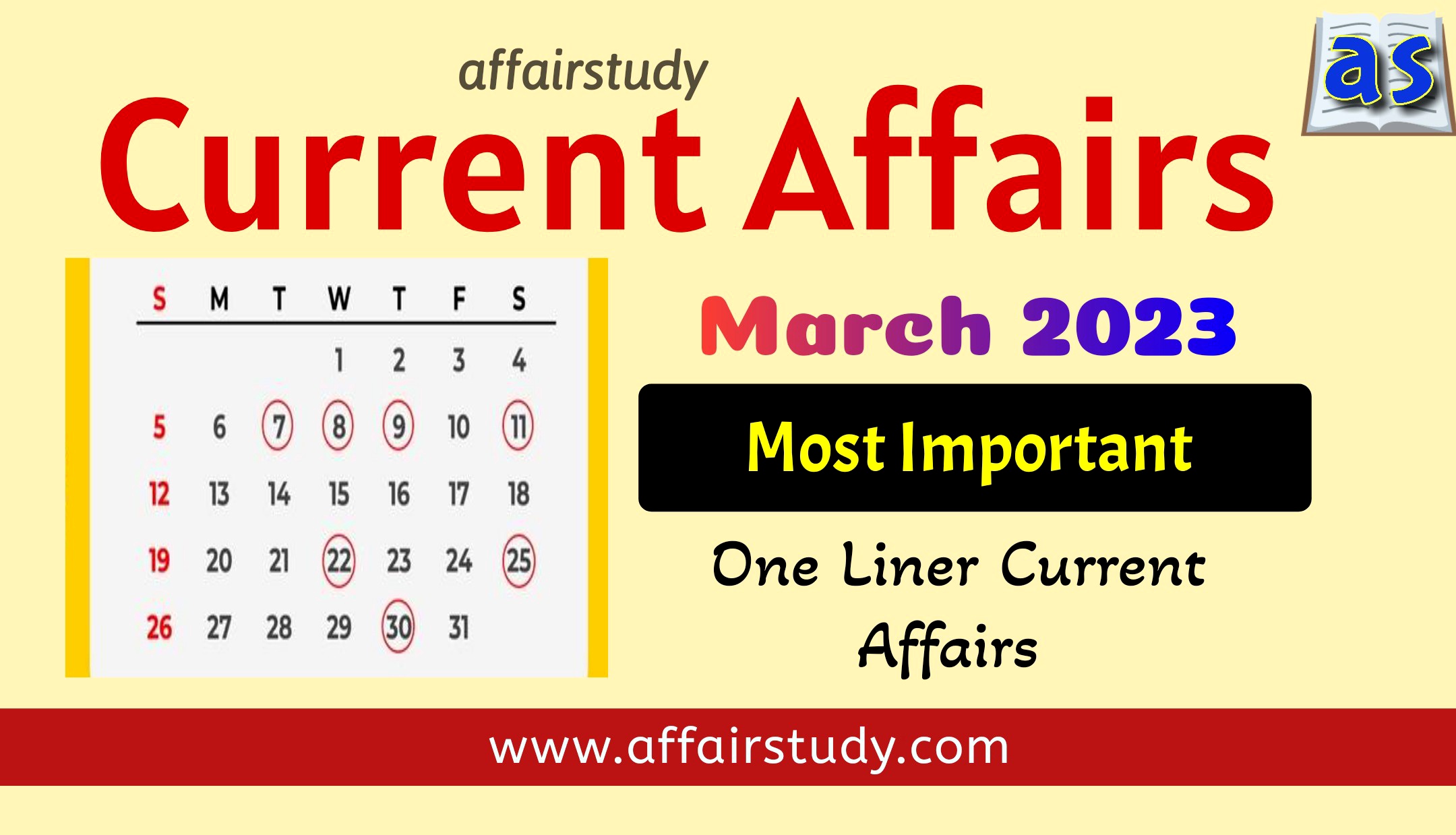 Current Affairs March 2023