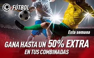 sportium Fútbol: Extra en Combinadas 11-17 enero 2021