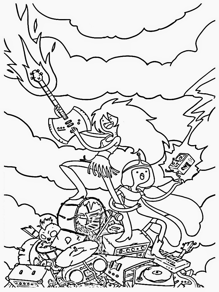 adventure time coloring pages princess bubblegum