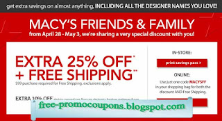 Free Printable Macy's Coupons