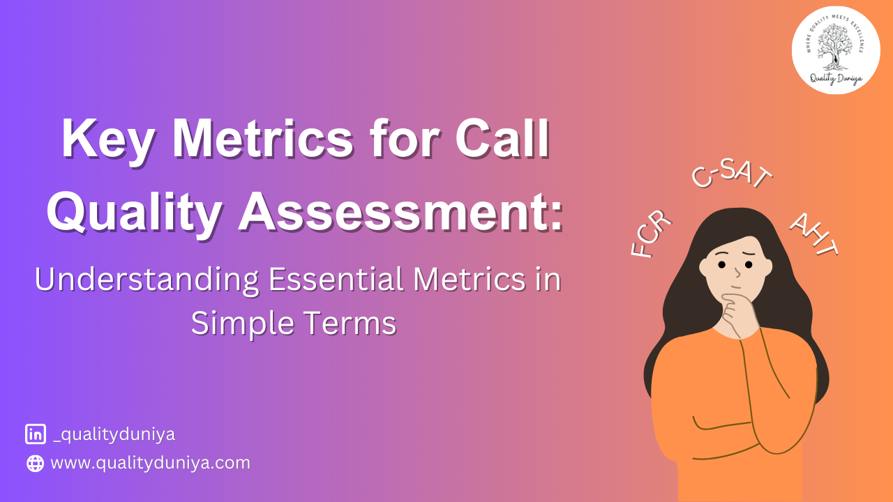 Key Metrics for Call Quality Assessment: Understanding Essential Metrics in Simple Terms