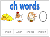 Phonics 'ch' words