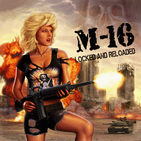 Woman with m-16