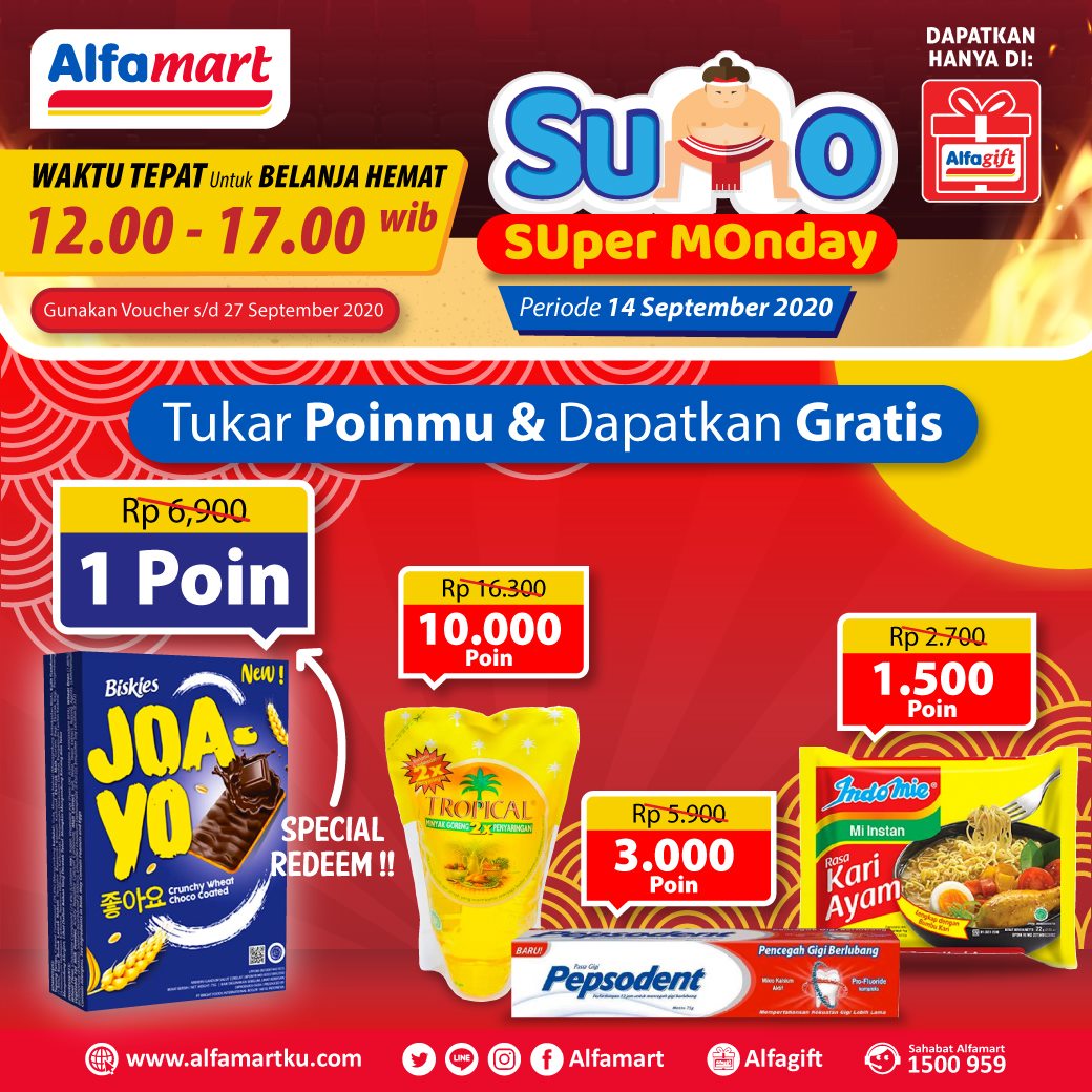  Promo  Alfamart  SUMO Super Monday Setiap Senin Periode 14 