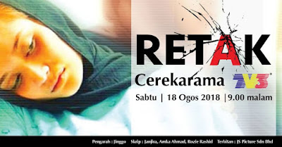 Retak, Telemovie, Telefilem, Telemovie Retak, Cerekarama Retak, TV3, Kisah Sedih, Cancer, Pregnant, 2018, Sinopsis Telefilem Retak, Pelakon Telemovie Retak, Azrel Ismail, Ayda Jebat, Riz Amin, Liza Rafar, Shariza Mahmud,