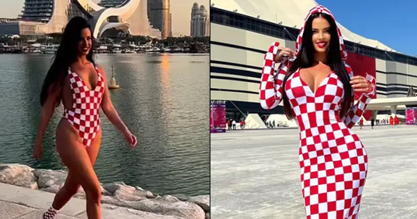 Ex-Miss Croacia se arriesga a ser detenida en Catar por llevar un traje de baño en público