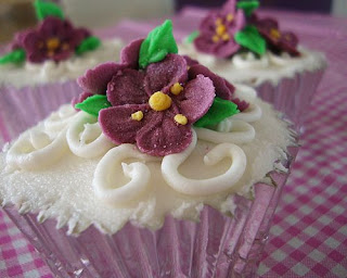Cupcakes Decorados con Flores