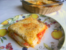  tortino di pomodoro e mozzarella