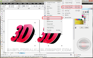 Cara Membuat Effek 3D Text Pada Corel Draw