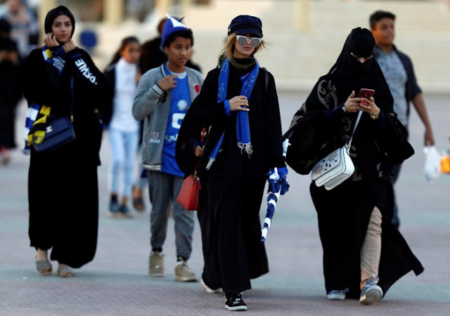  Photos: Saudi women attend football match for the first time ever