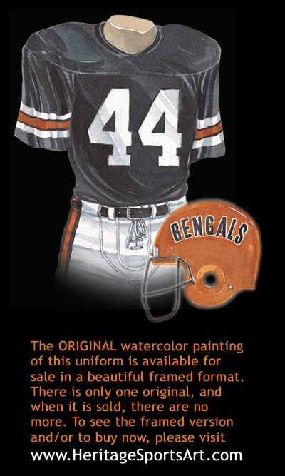 Bengals uniforms through the years