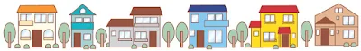 立ち並ぶ住宅地