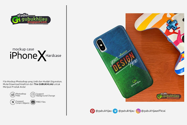 Mockup Custom Case iPhone X Hardcase