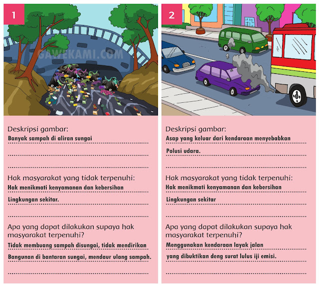  Materi dan Kunci Jawaban Tematik Kelas  Materi dan Kunci Jawaban Tematik Kelas 6 Tema 8 Subtema 3 Halaman 109, 110, 111, 112