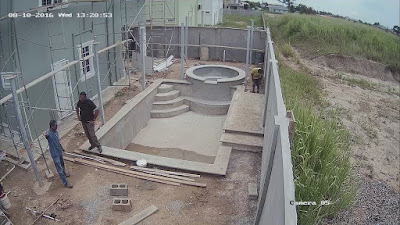 Construction Site in Trinidad Captured By 1080p Dome Camera 