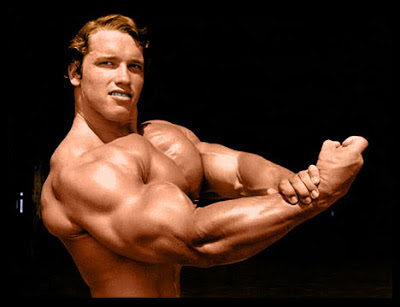 arnold schwarzenegger flexing