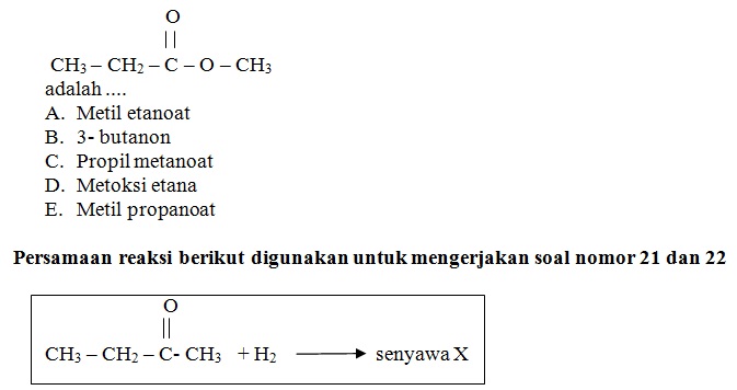 Try Out UN Kimia SMA MA Paket 1 Tahun Pelajaran 2012 2013