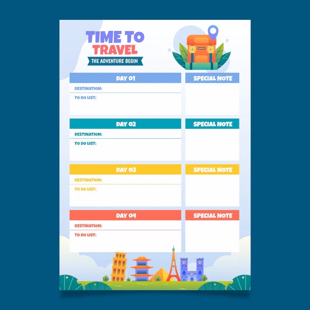Bikin Itinerary
