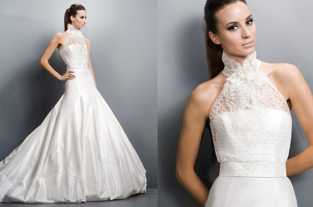 Blog for Dress  Shopping 2014 New Trend High  Neck  Wedding  