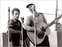 Bob Dylan and Pete Seeger at the Newport Folk Festival, July 28, 1963