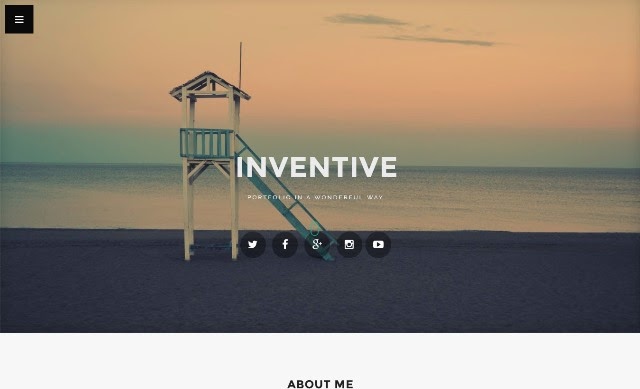 Inventive - Responsive Resume Blogger Template