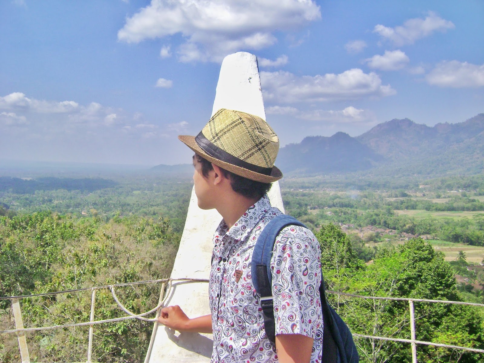 The Other Way to See Borobudur Temple From Far is From Chicken Church