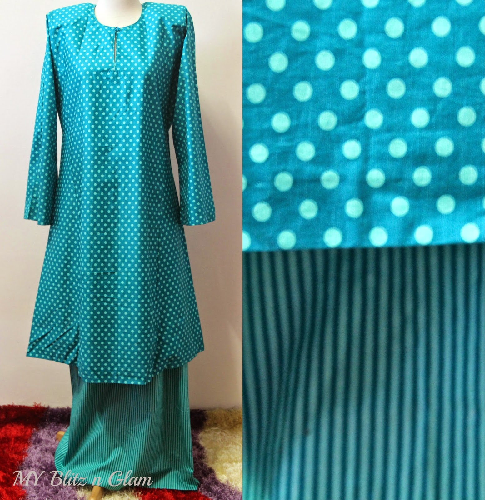 MY Blitz n Glam Baju  Kurung  Riau Japanese  Cotton  