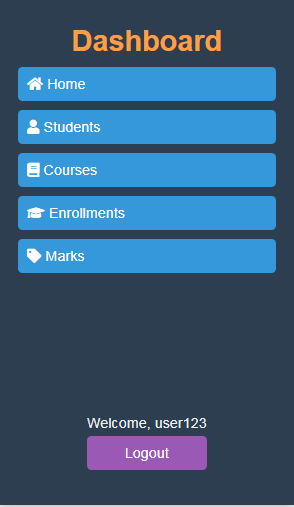 SideBar Menu For Users