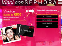 Vinci con SEPHORA un buono da €500!