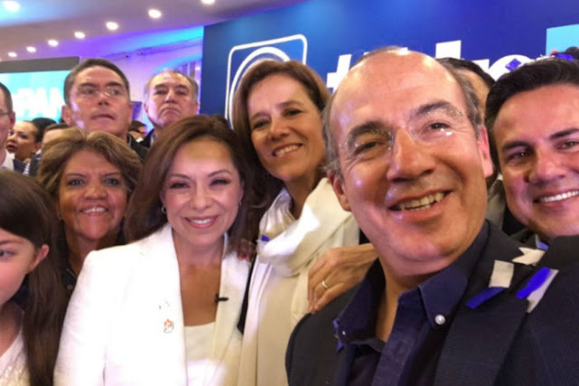 Calderón felicita a Vázquez Mota por su desempeño en el debate y “exhibir” a Delfina Gómez