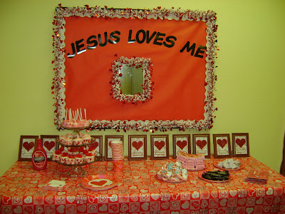 Valentine's Sunday School Party & Bulletin Boards