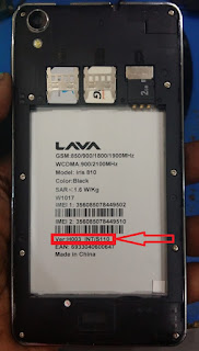 LAVA IRIS 810 H003_INT/S110 DYSPLAY WHAIT AFTER FLASH SOLVED