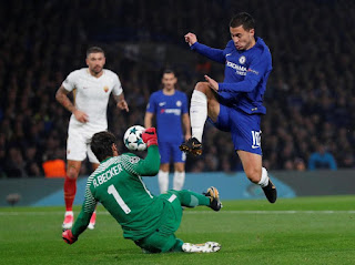 Chelsea Sementara Unggul 2-1 atas Roma