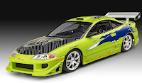 Revell 1/25 Fast & Furious Brian's 1995 Mitsubishi Eclipse (07691) Color Guide & Paint Conversion Chart