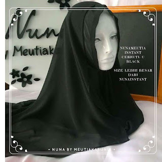 hijab nunameutia instan black