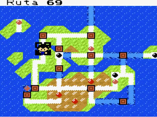 Pokemon Prism en Español para GBC Mapa Region Naljo