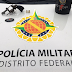 Dupla é presa por porte de arma e direção perigosa em Samambaia