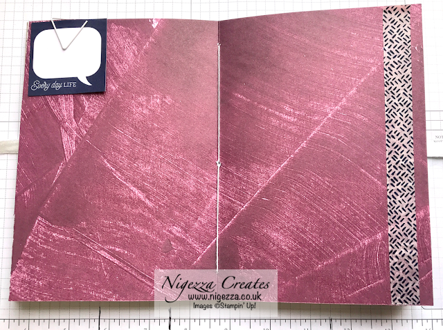 Nigezza Creates with Stampin' Up! Simple Masculine Sewn Journal Flip Through