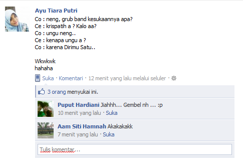 Gambar Lucu Status di Facebook