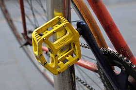 bespoke, custom, single speed, conversion, road bike, swanston st, Melbourne, Australia, decals, stickers, red, selle, miche, 