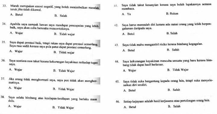 Contoh Soalan Psikometrik Pembantu Setiausaha Pejabat 