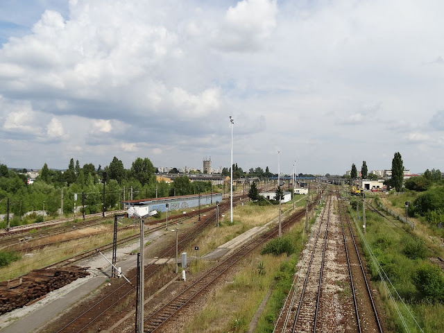 Widok na torowisko stacji Kielce Herbskie